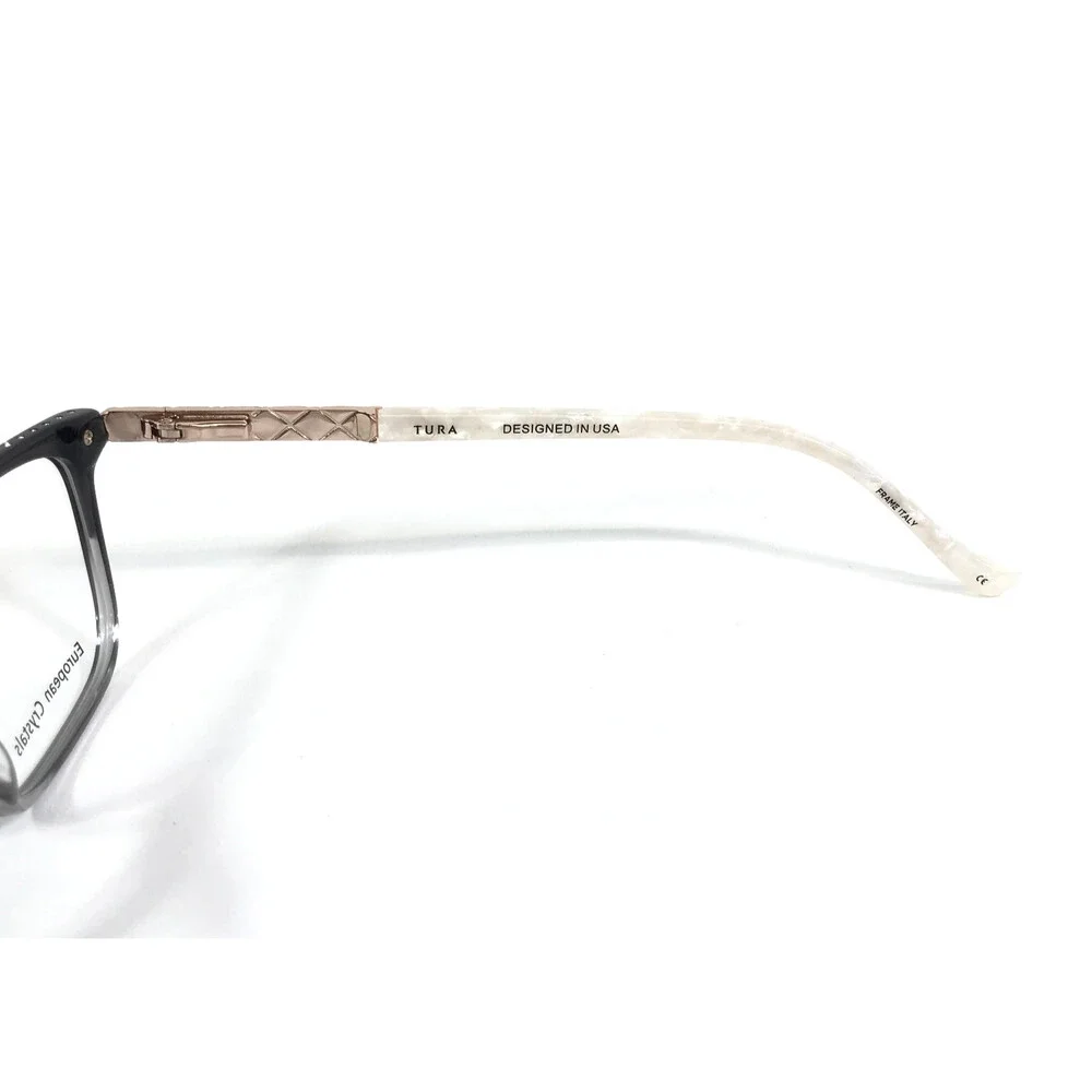 Tura Brilliance Eyeglasses Frames TE271 GRY Gray Gradient w/ Swarovski 53-16-140